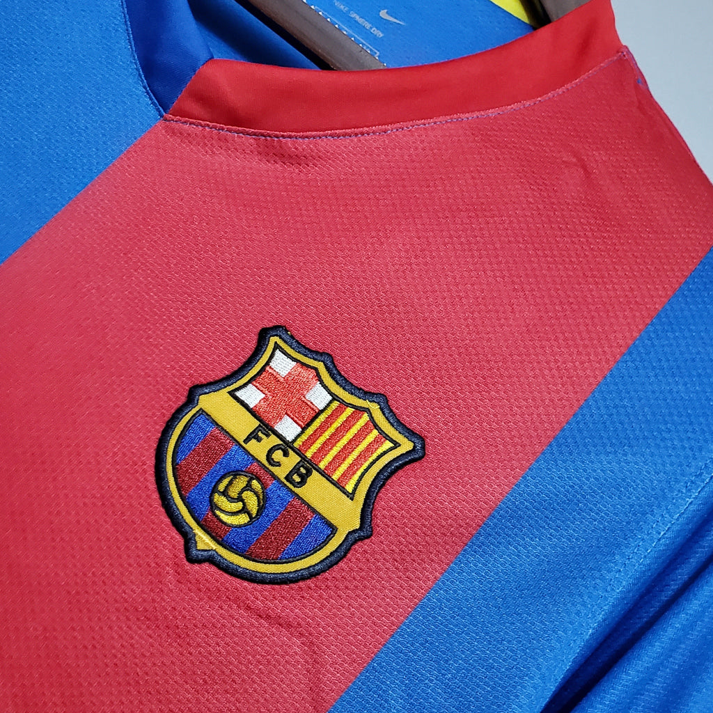 Camisa Barcelona Titular 06/07 - Versão Retro Manga Comprida